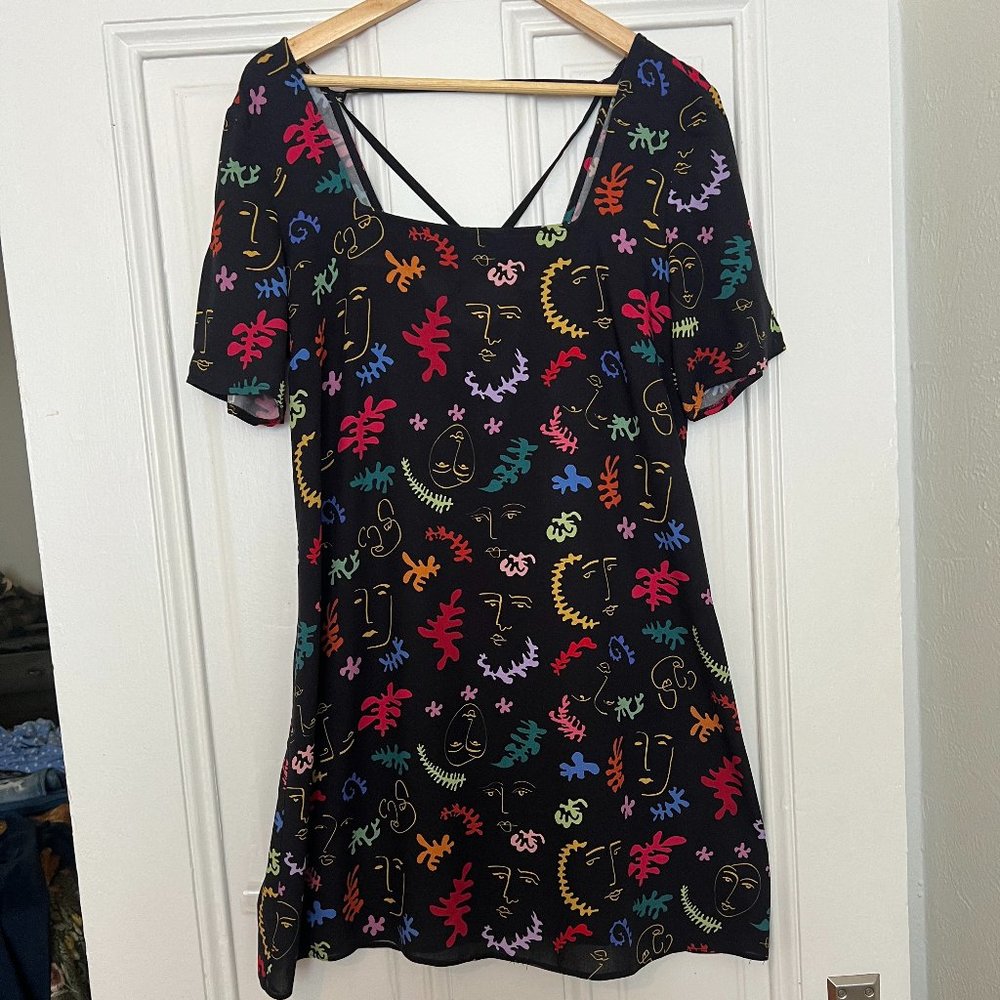 unique mini dress with lace up back